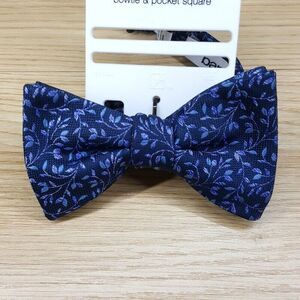 BAR III Mens Blue Floral Bow Tie